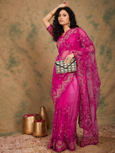 Womens Fashion Ethnic Pink Color Sarees-MLSHWSA1128PNK0ONE